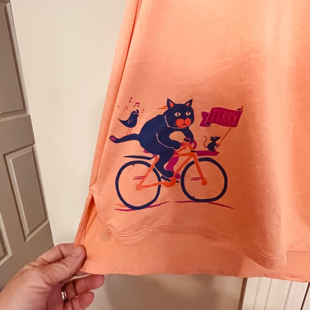 Vibrant Orange / Peach Sleeveless Tank Top Women Cycling - Picture 2 of 8